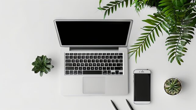 A laptop on the desktop, representing a homework business idea