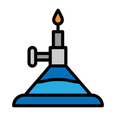 Burner Vector Filled Icon Design