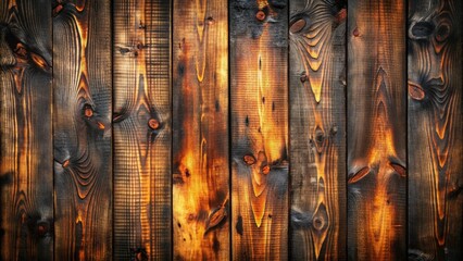 Burned wood background with dark, charred texture perfect for rustic or industrial designs, burnt, scorched, blackened