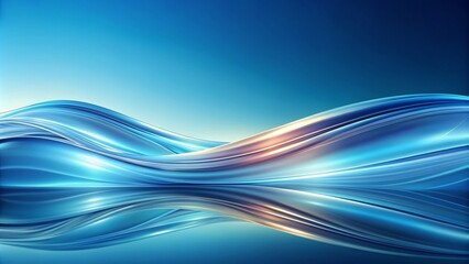 Fototapeta premium Abstract background with smooth flowing waves , abstract, background, waves, water, design, art, texture, pattern, flowing, smooth