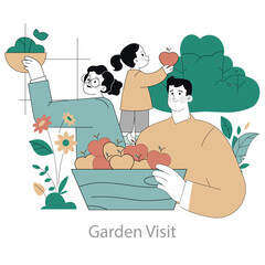 Last Days Of Summer. Flat Vector Illustration