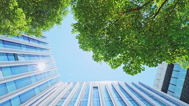modern office building in the city