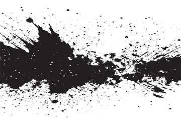 Abstract Dust and Debris Grunge Texture Overlay on White Background - Illustration