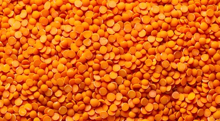 Fototapeta premium Orange Red Lentils Texture Background