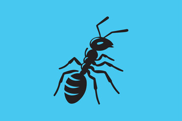 Ant silhouette vector illustration design.