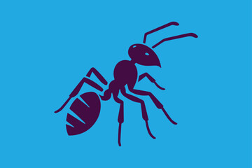 Ant silhouette vector illustration design.