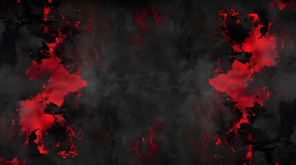 Dark Gray Background with Red Splashes