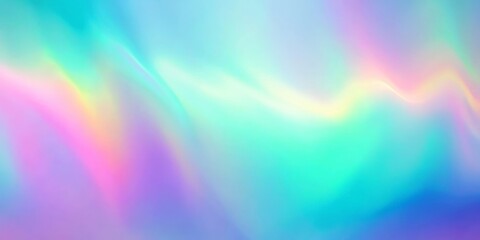 Fototapeta premium Soft pastel holographic background with a blue, purple, and green gradient, soft, pastel, holographic, background, blue