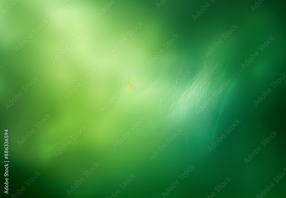 Wall mural abstract green gradient background with soft light