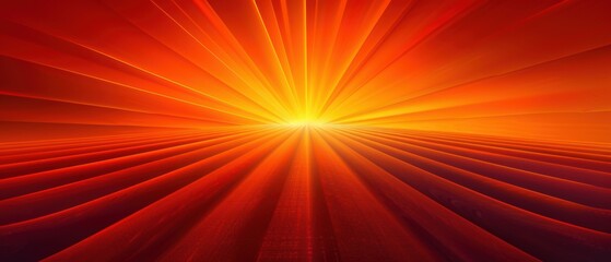 Obraz premium Abstract orange concentric sunburst, anime dynamic background.