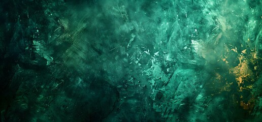Grunge Green Texture Background with Neon Light