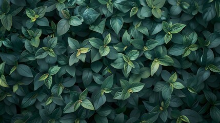 Fototapeta premium Dark Green Leaves Texture Background Pattern