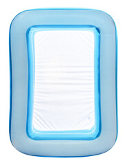 Blue inflatable pool