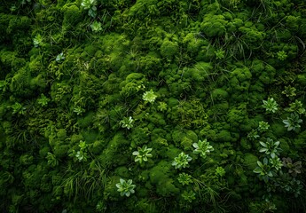 Fototapeta premium Green Moss Texture Background, Ultra Realistic
