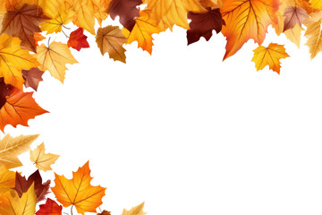 PNG Fall autumn leaves frame backgrounds maple plant.