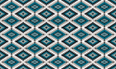American tribal ethnic native pattern.Traditional Navajo,Aztec,Apache,Southwest and Mexican style fabric pattern.Abstract vector motifs pattern.For fabric,clothing,blanket,carpet,woven,wrap,decoration