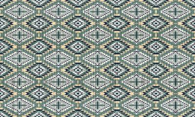 American tribal ethnic native pattern.Traditional Navajo,Aztec,Apache,Southwest and Mexican style fabric pattern.Abstract vector motifs pattern.For fabric,clothing,blanket,carpet,woven,wrap,decoration