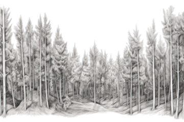 PNG Forrest drawing sketch plant.