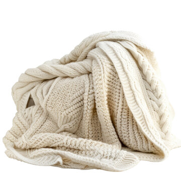 Soft, cozy knitted beige blanket, perfect for warmth and comfort. Ideal for home decor, cuddling, and bringing a touch of coziness to any space.