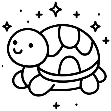 recommend clip art: Adorable Tortoise Vector Collection with Artistic Line Art