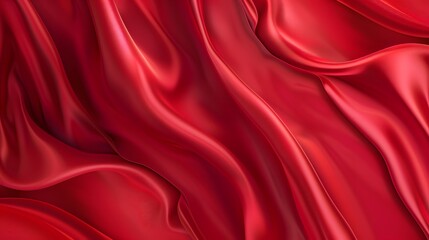 Obraz premium Abstract Red Silk Fabric Background