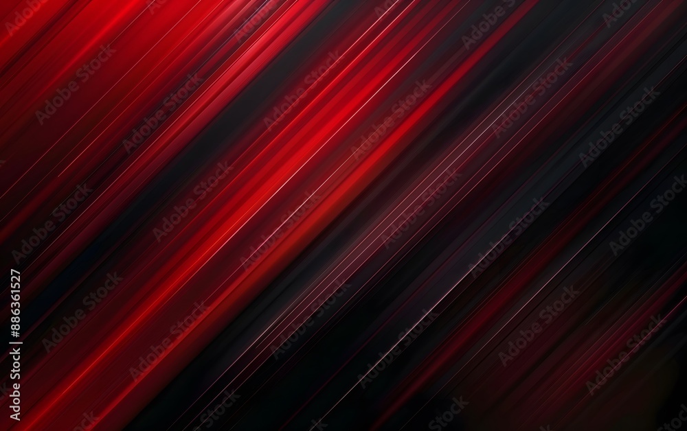 Wall mural abstract red and black diagonal lines background
