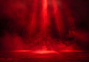 Red Fog & Spotlight Stage Background