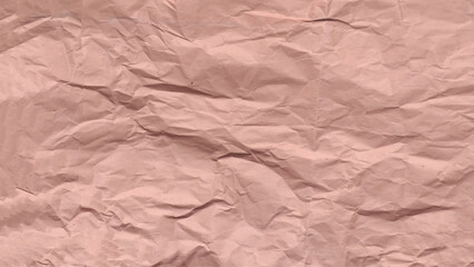 Vector seamless texture of kraft paper background. Brown crumpled paper image. 