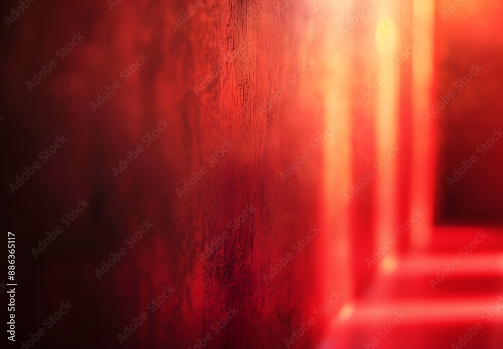 Wall mural red gradient background with soft light and shadow