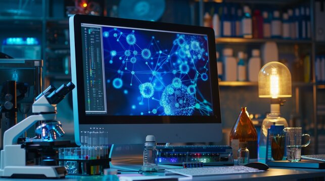 Scientific Research In Laboratory.