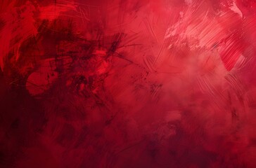 Grunge Red Brushstrokes Texture Background