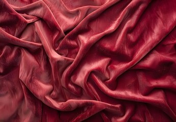 Obraz premium Red Velvet Fabric Texture Background