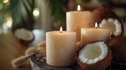 coconut soy candles, enhance your home decor with the sophisticated allure of coconut soy candles, filling your space with a delightful aroma