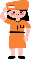 Indonesian Kids Cartoon Independence