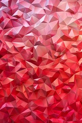 Fototapeta premium Abstract Red Gradient Low Poly Background