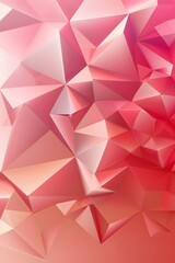 Fototapeta premium Abstract Pink Geometric Background with Triangles