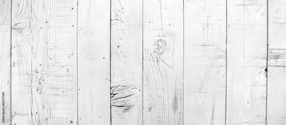 Poster horizontal white wood plank texture providing a background with copy space image