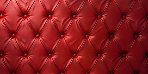 Red Leather Chesterfield Pattern Background