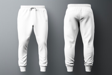 Men's joggers png transparent mockup