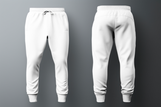 Men's joggers png transparent mockup