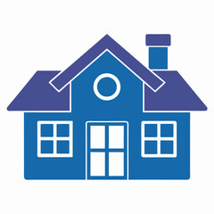 A house logo silhouette vector style illustration with white background.