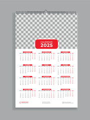 Wall Calendar Design 2025