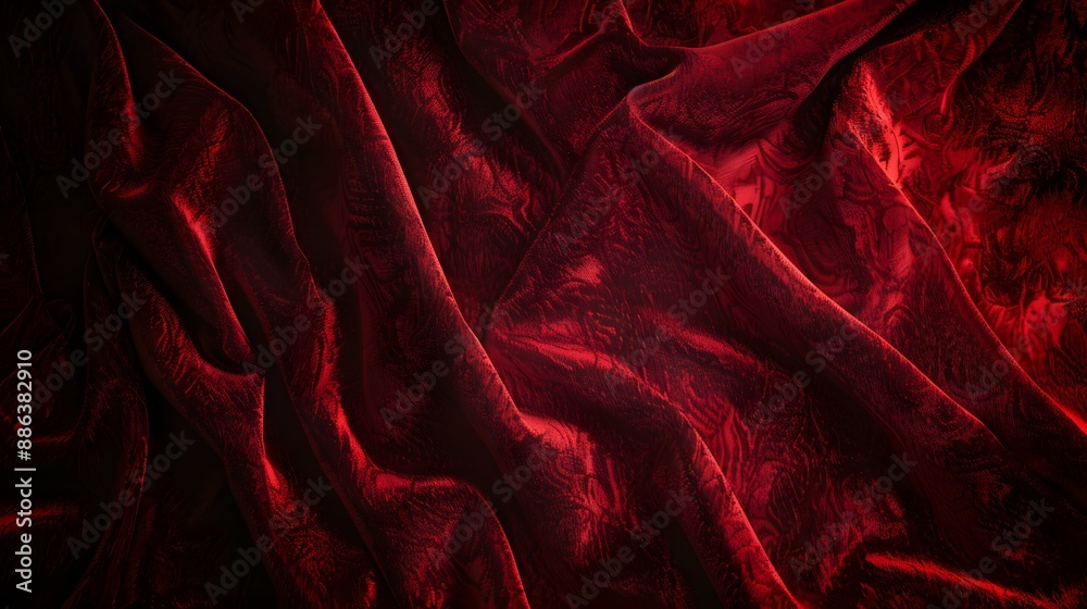 Wall mural elegant red velvet fabric texture background