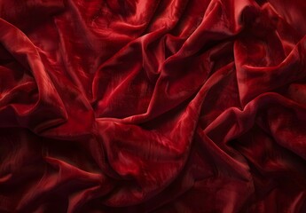 Obraz premium Red Velvet Fabric Texture Background