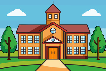 Naklejka premium illustration of a house with a roof vector