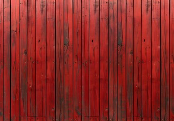 Seamless Red Wooden Wall Background Texture