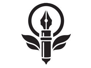 Education logo vector silhouette black color education icon white background