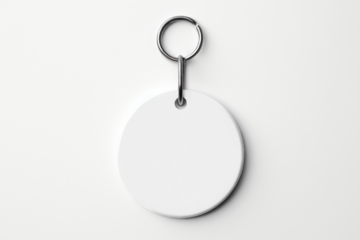 Keychain png mockup, transparent design