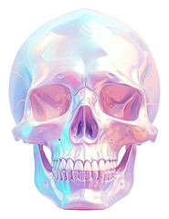 Fototapeta premium PNG A skull anatomy purple spooky.