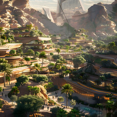 Obraz premium neom saudi arabia 2030